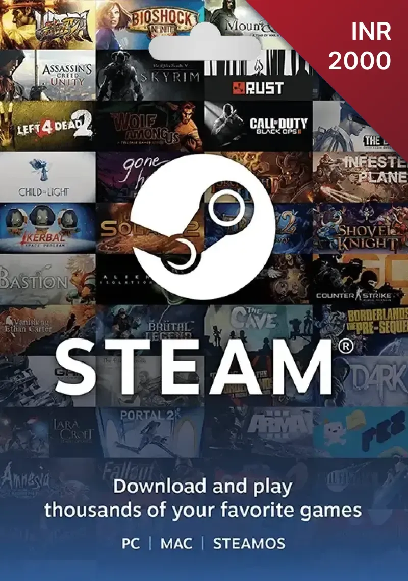 Steam Wallet — Rs. 2,000